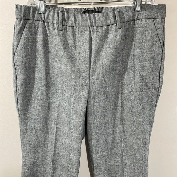 NWOT Talbots Cambridge Pant Elastic Pull On Waist Glen Plaid Straight 12P - Picture 2 of 15